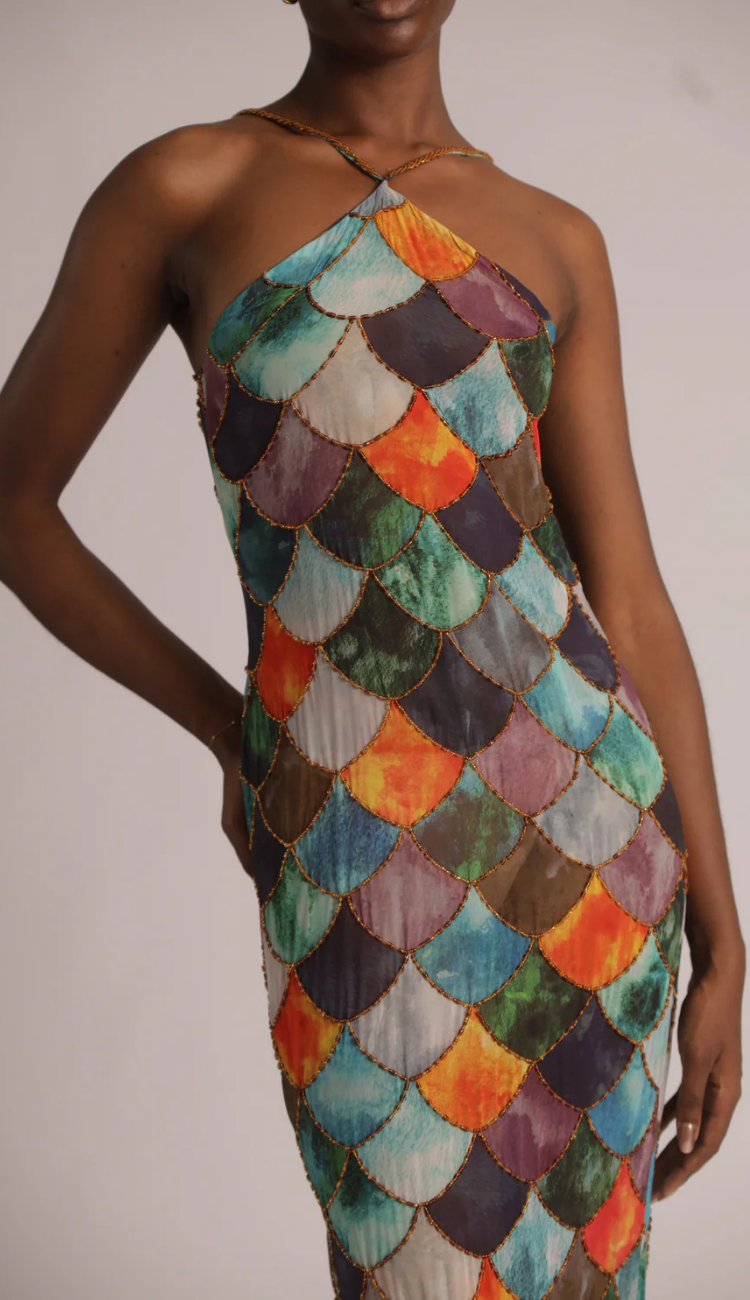 Selini Rainbow Maxi Dress