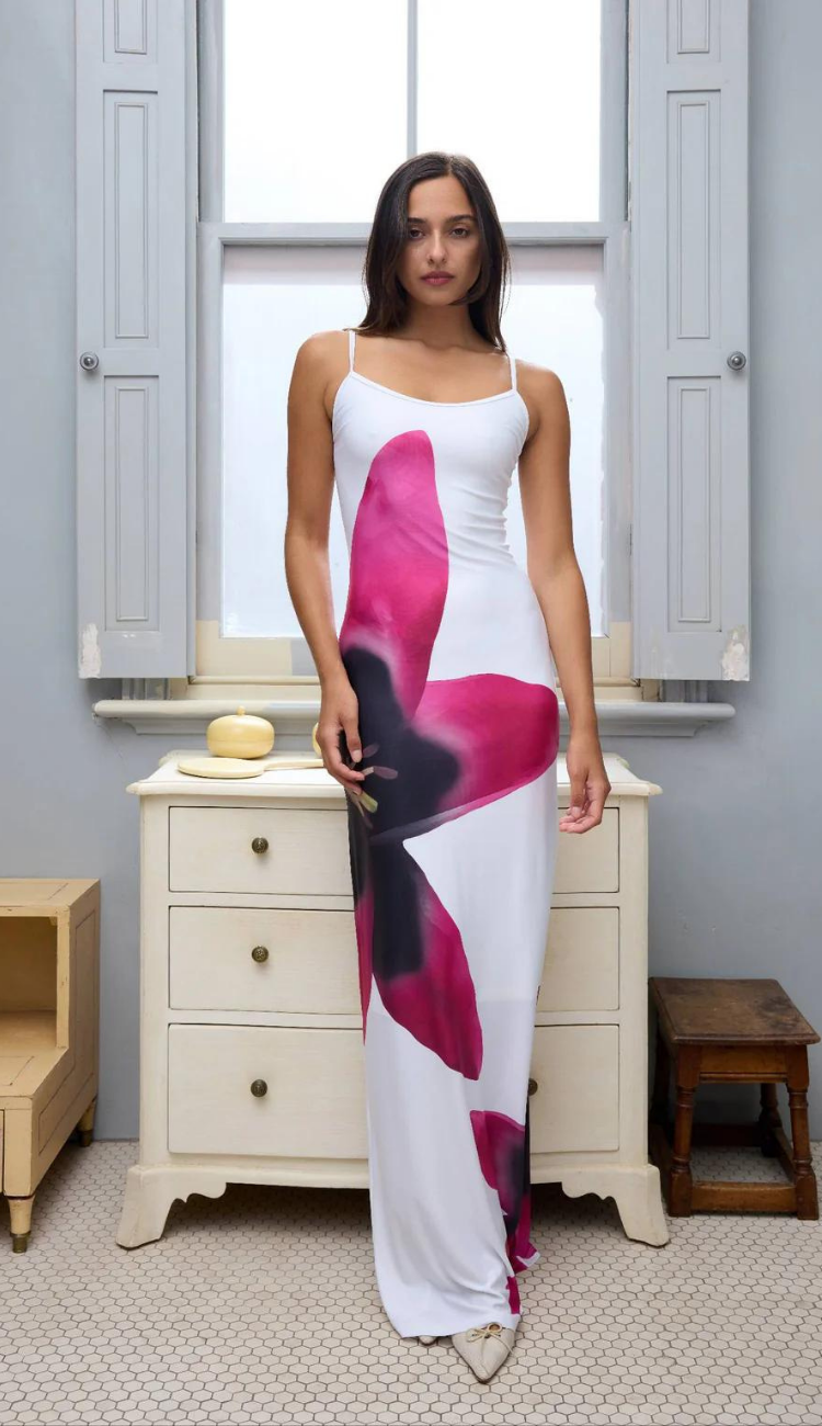 Norú White Slip Dress