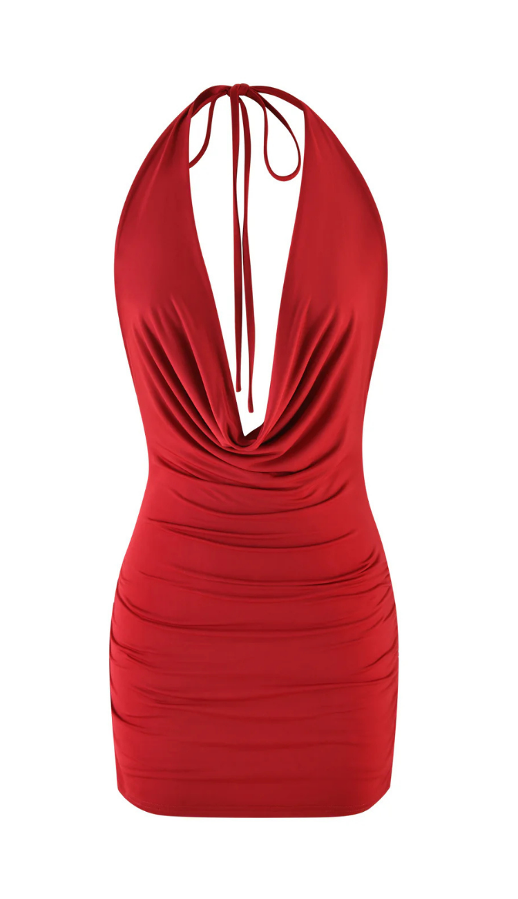 Monica Red Mini Dress