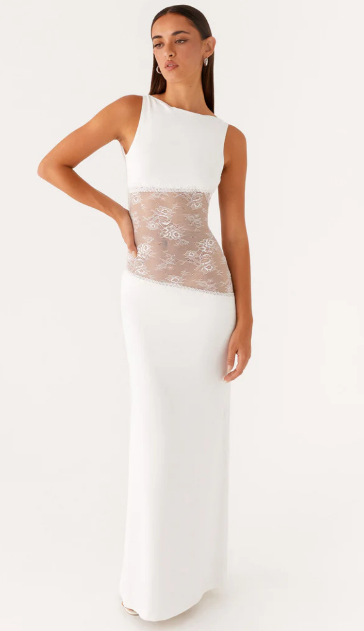 Isolde White Maxi Dress