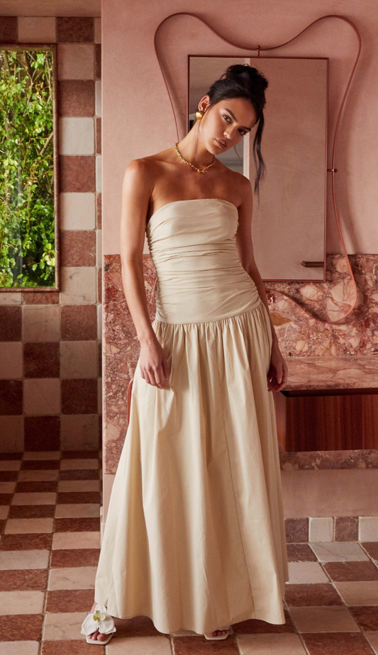 Adelina Ivory Maxi Dress