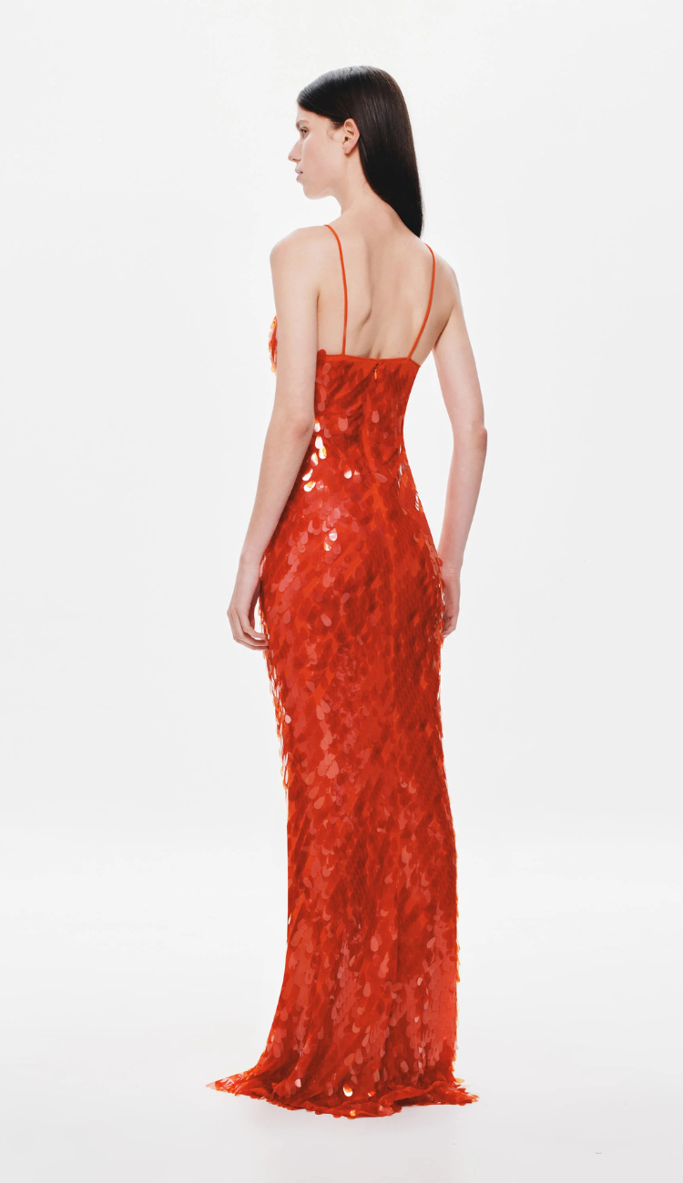 Khawly Red Sequin Dress