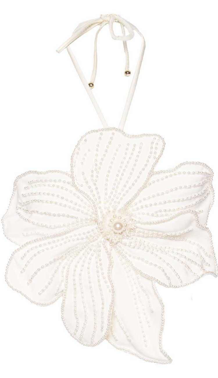 Juno White Flower Top