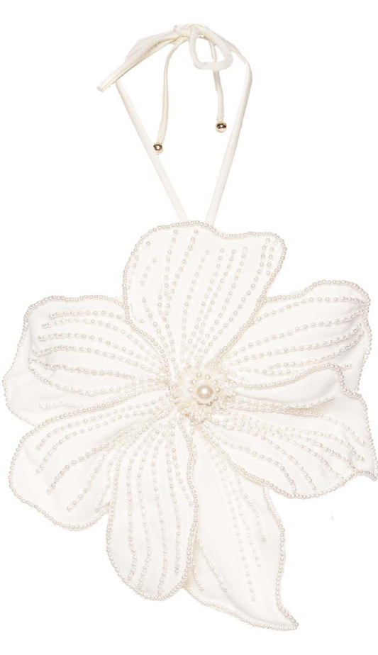 Juno White Flower Top