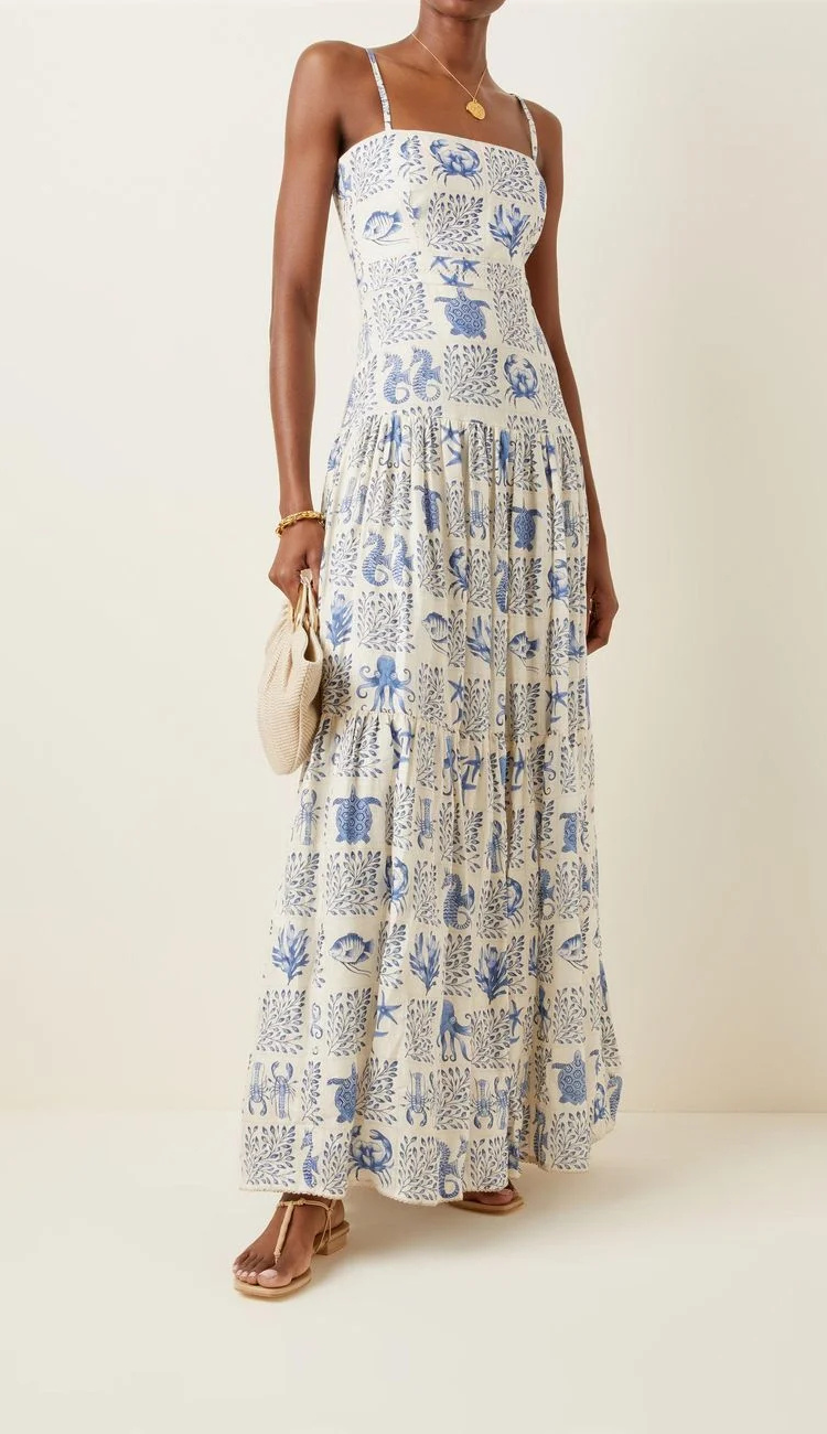 Élodie Print Maxi Dress