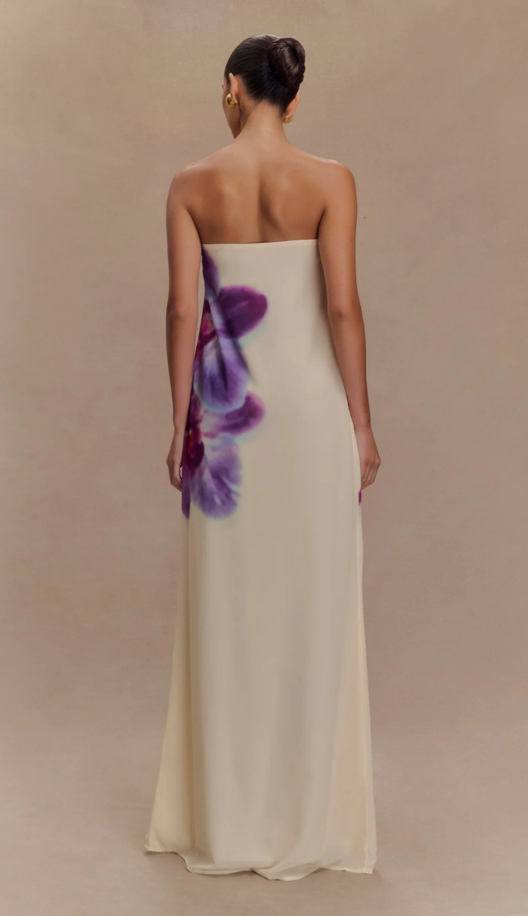 Zina Ivory Floral Maxi Dress