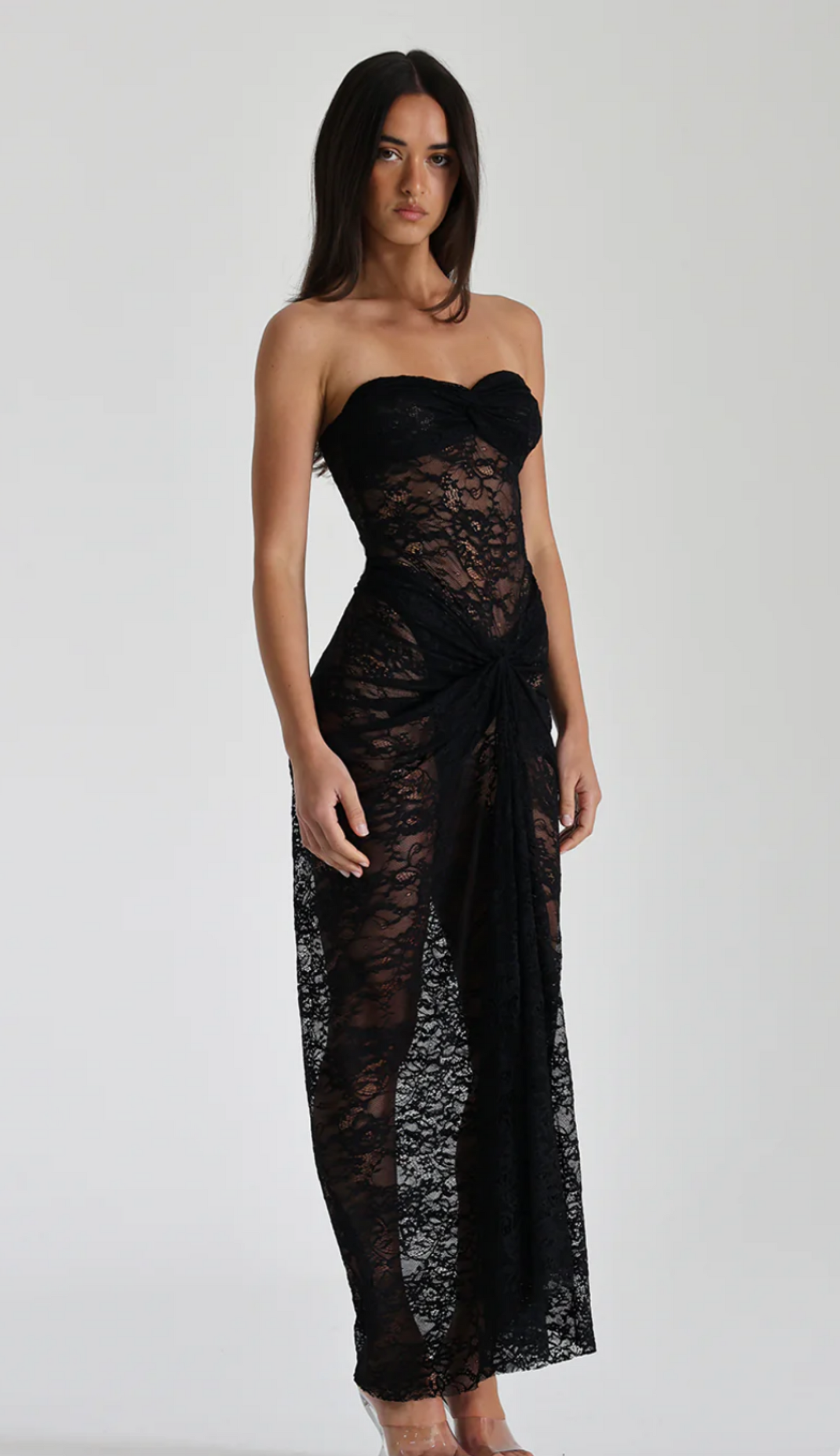 Franka Black Lace Dress