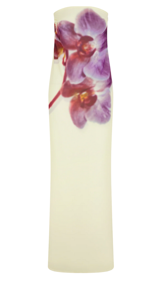 Zina Ivory Floral Maxi Dress