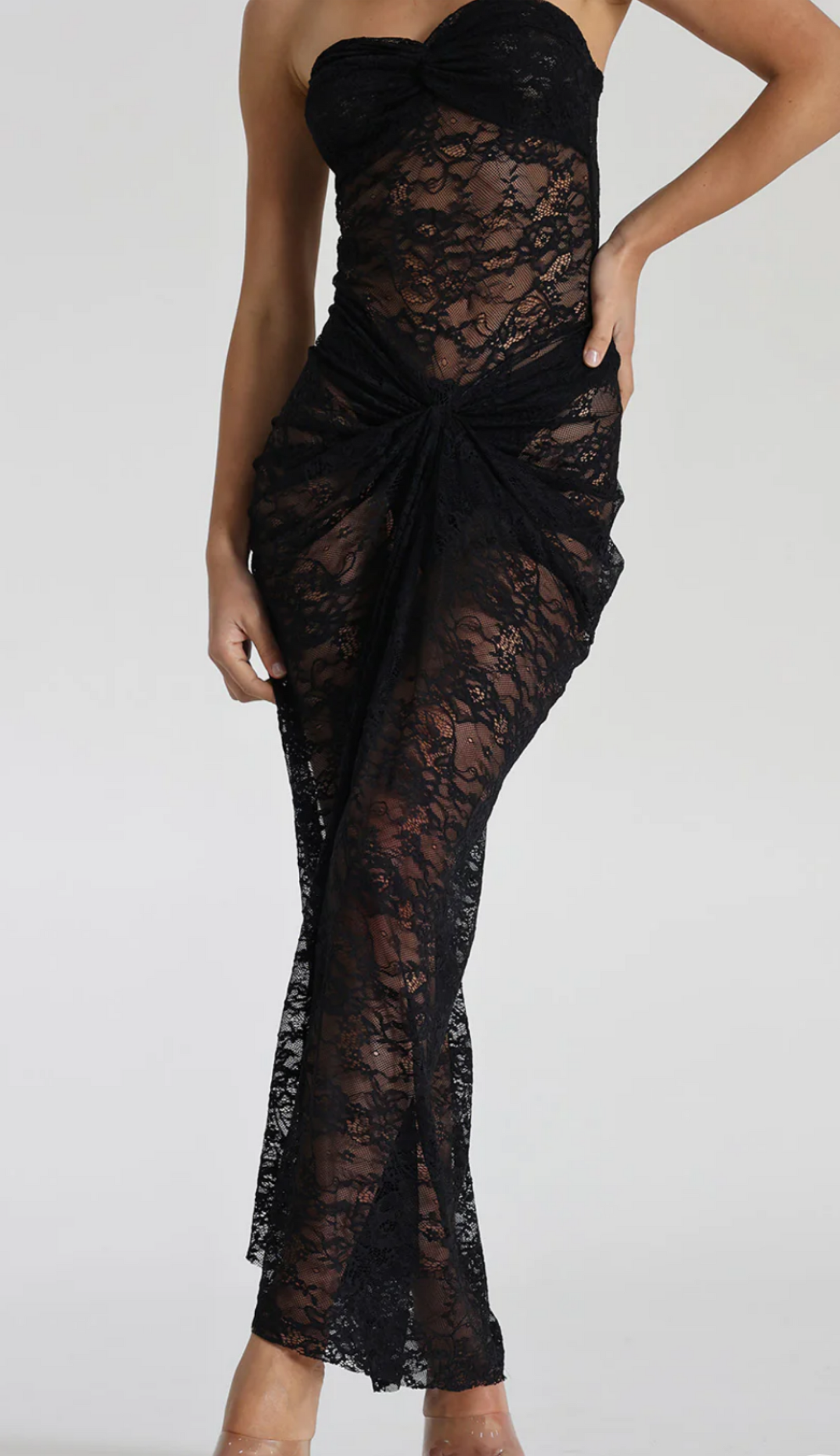 Franka Black Lace Dress