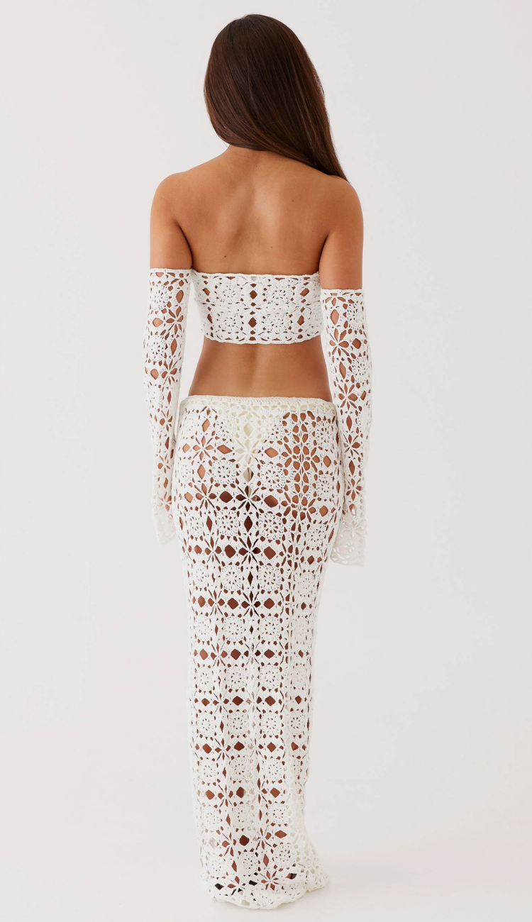 Bianca Crochet Skirt Set