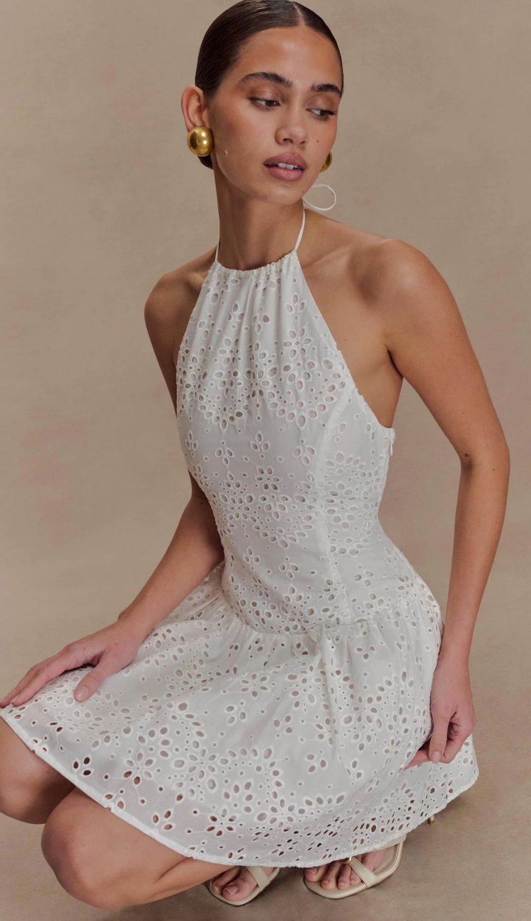 Elyna White Mini Dress