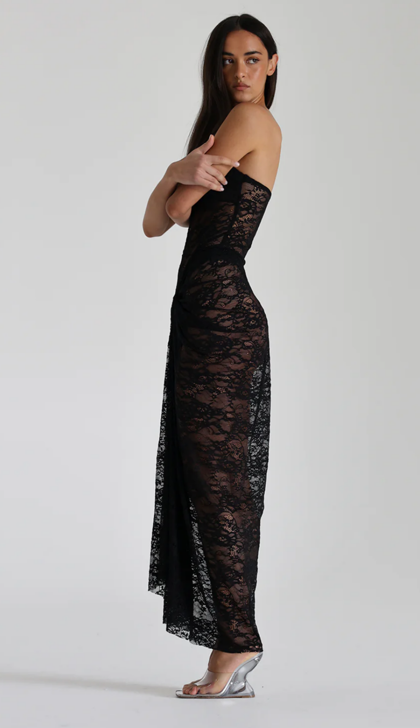 Franka Black Lace Dress