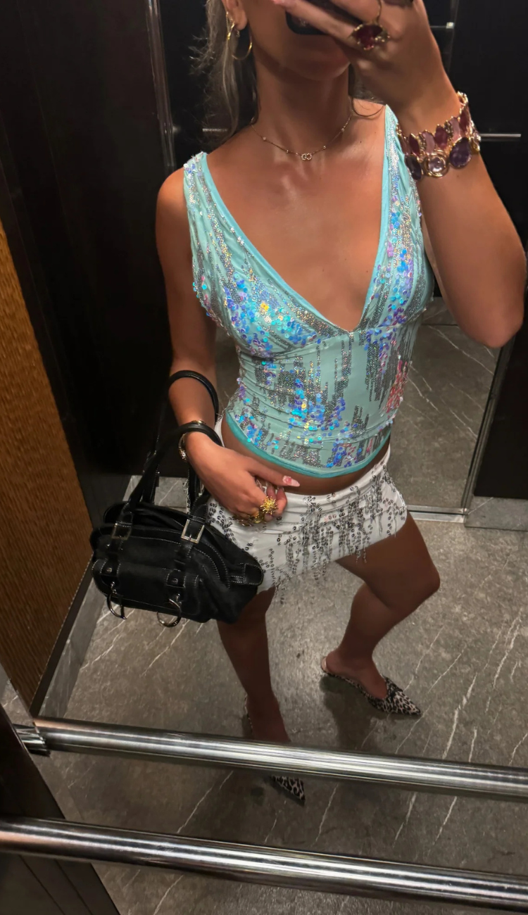 Jenna Acqua Sequins Top