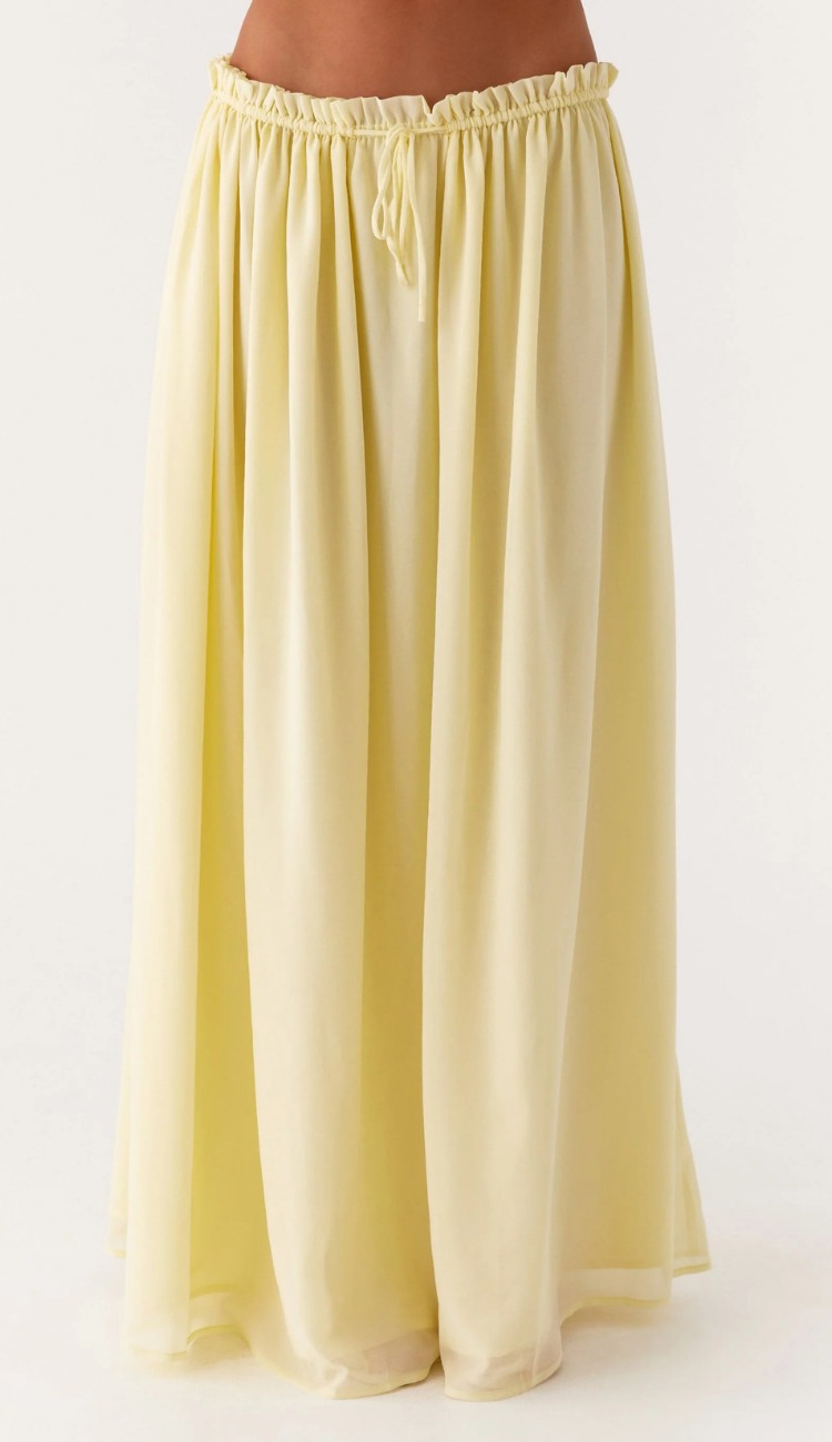 Zahid Yellow Skirt Set