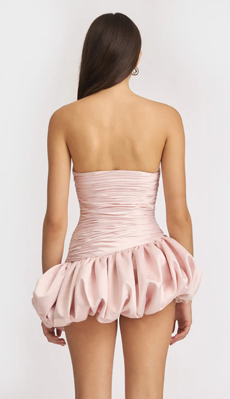 Delara Balloon Pink Mini Dress