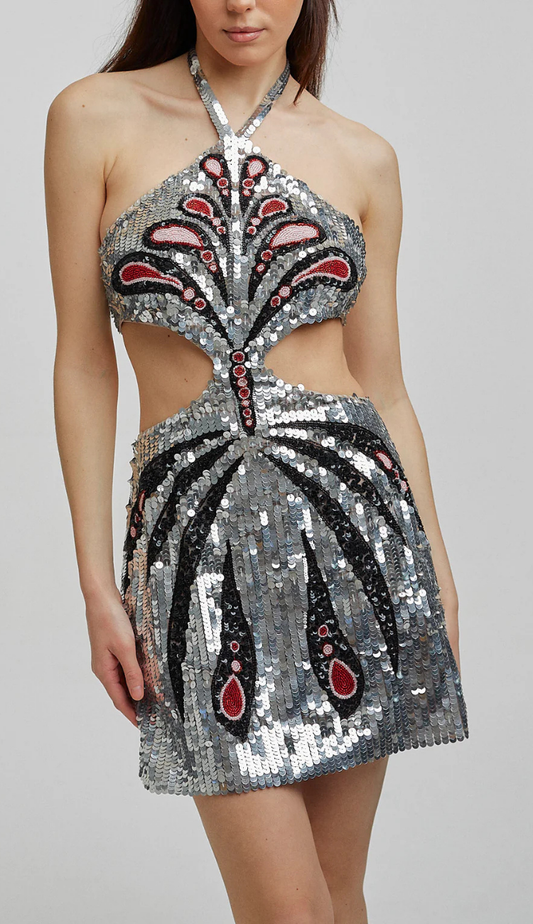 Morpho Sequin Mini Dress