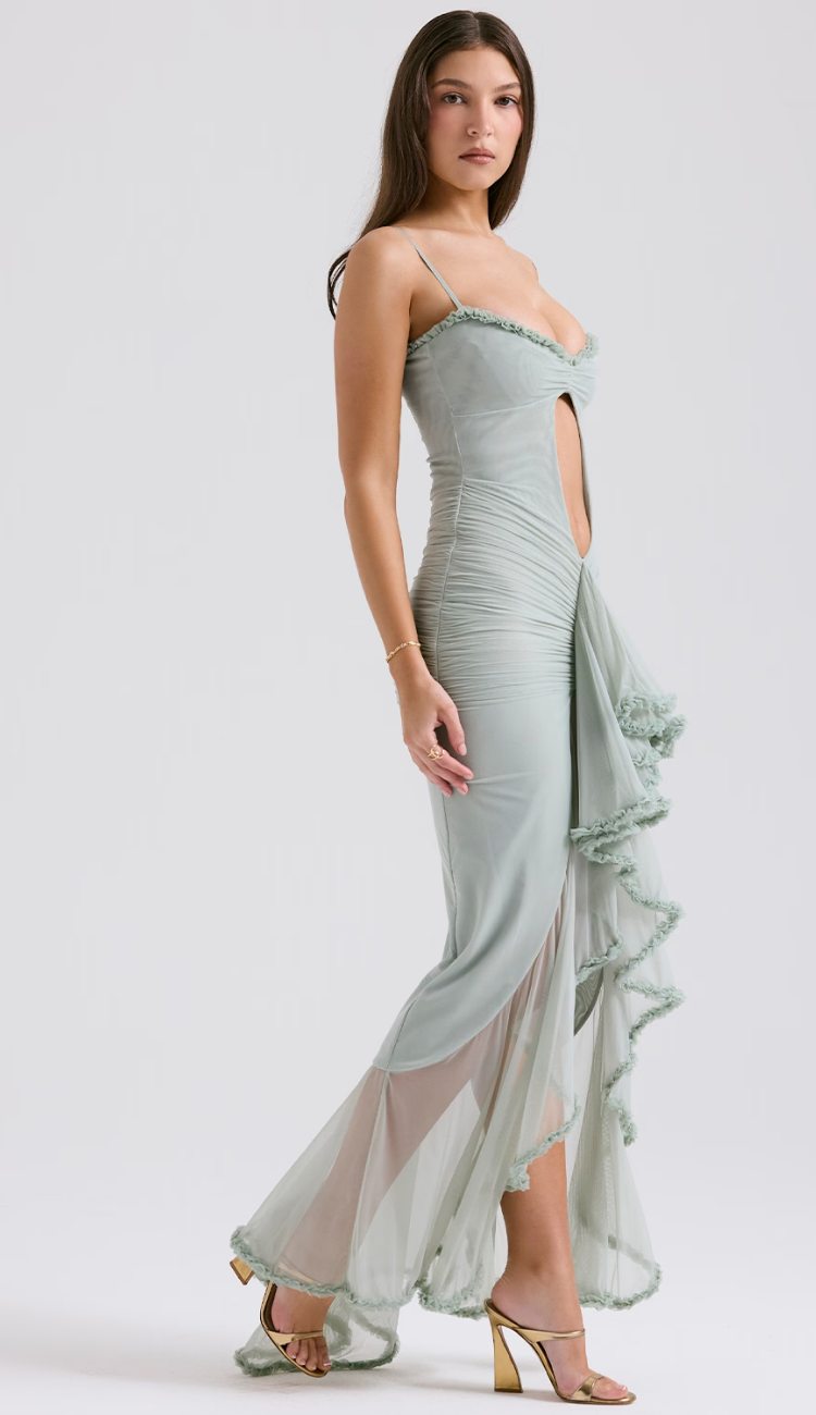 Audrey Mint Maxi Dress