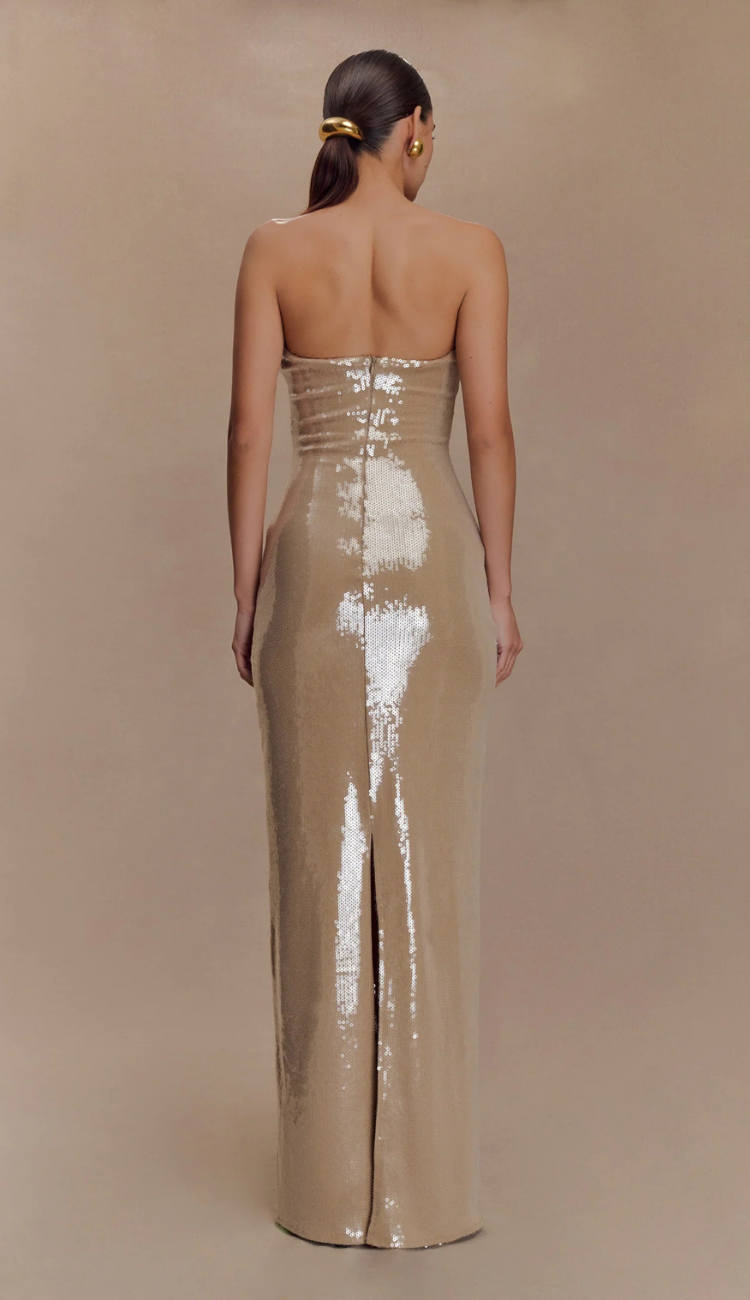 Miyuna Strapless Sequin Maxi Dress