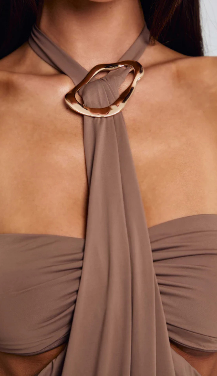 Sorá Khaki Mini Dress