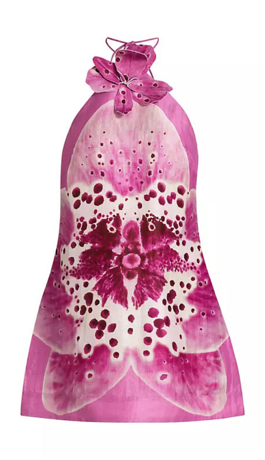 Cattleya Floral Mini Dress